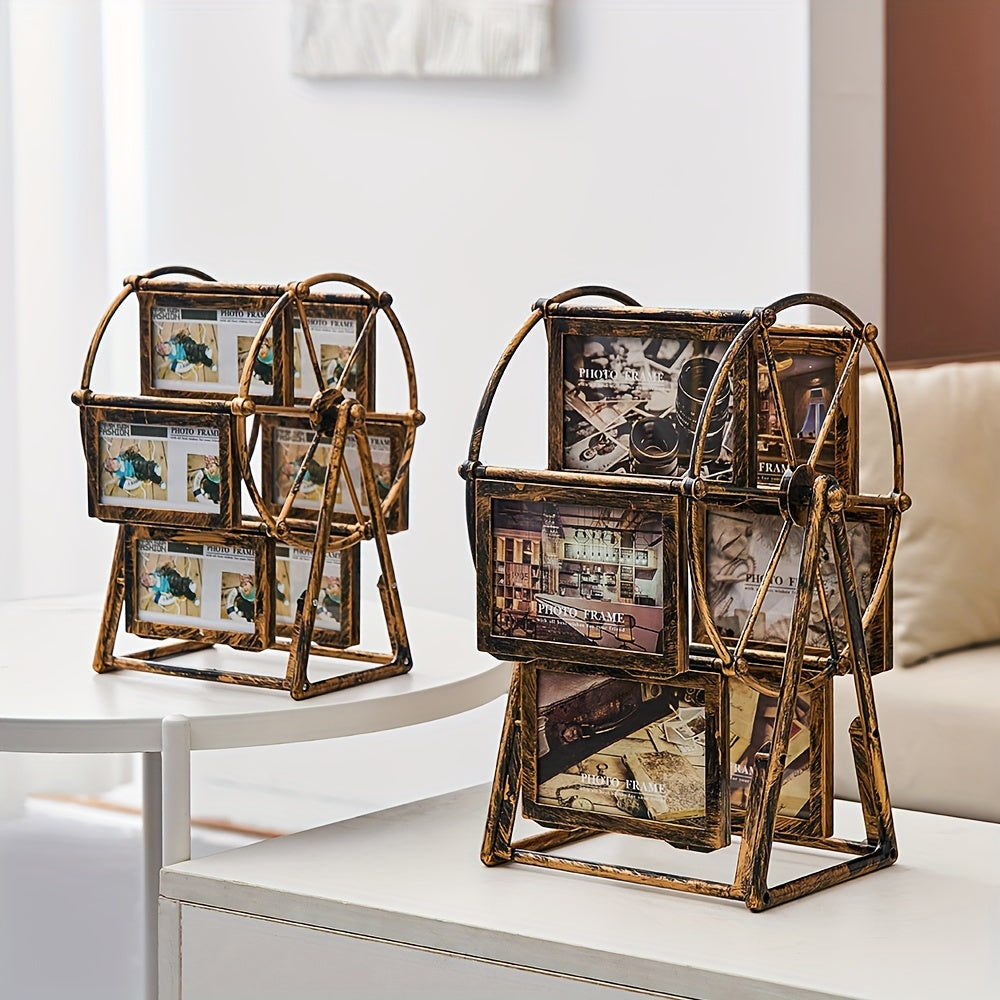 Vintage Oblong Picture Frame - Tabletop Photo Display | Vertical Orientation