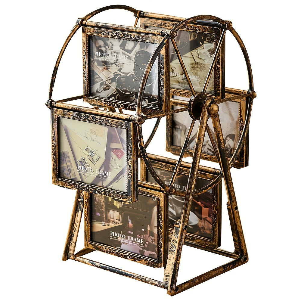 Vintage Oblong Picture Frame - Tabletop Photo Display | Vertical Orientation