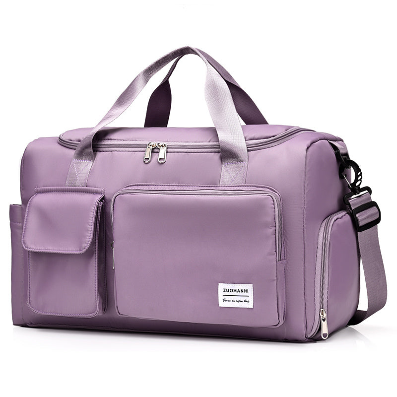 Large Capacity Nylon Travel Duffle Bag with Shoe Compartment | Gym & Weekender Bag