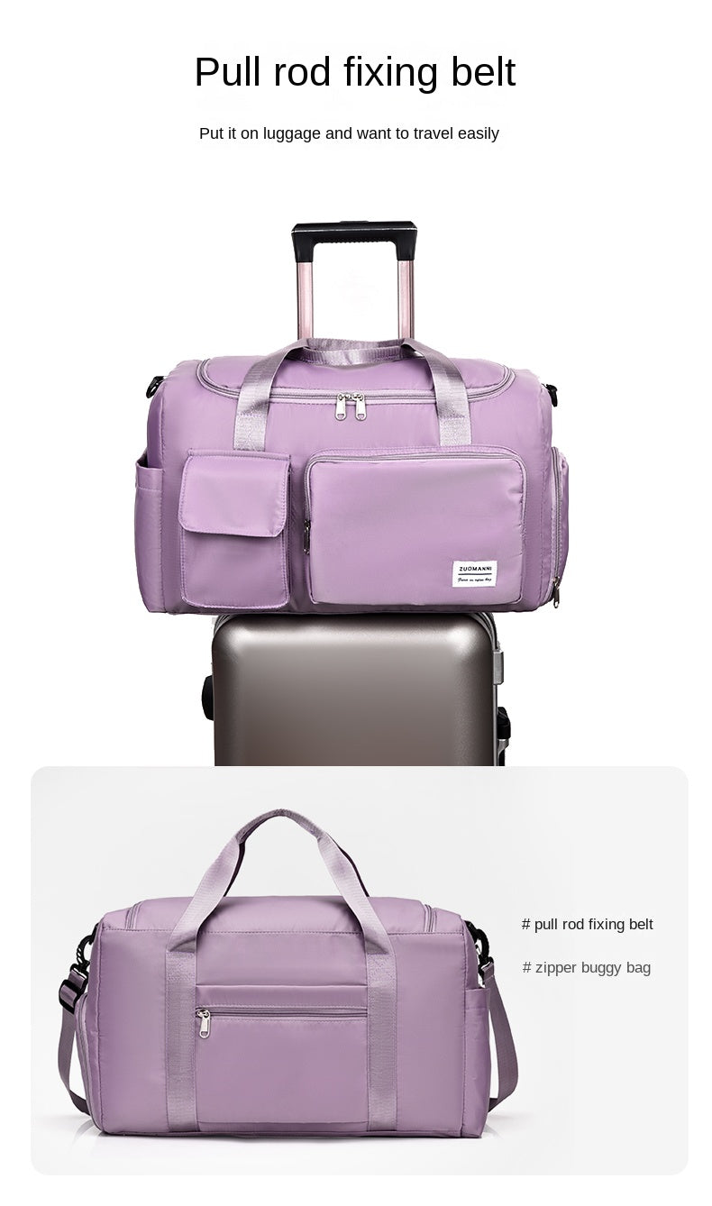 Large Capacity Nylon Travel Duffle Bag with Shoe Compartment | Gym & Weekender Bag