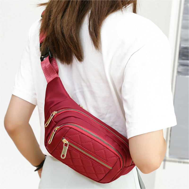 Lightweight Nylon Crossbody Bag | Adjustable Waist & Chest Bag for Party & Casual Wear