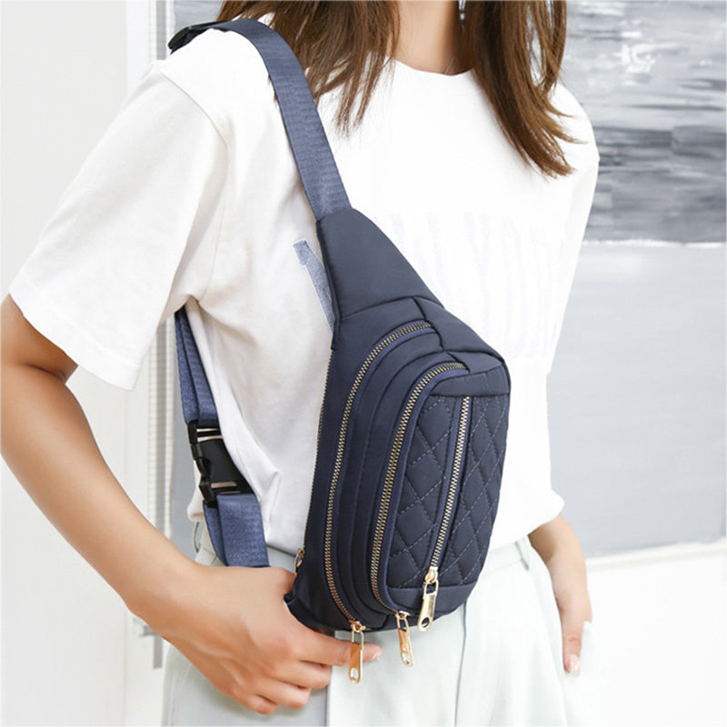 Lightweight Nylon Crossbody Bag | Adjustable Waist & Chest Bag for Party & Casual Wear