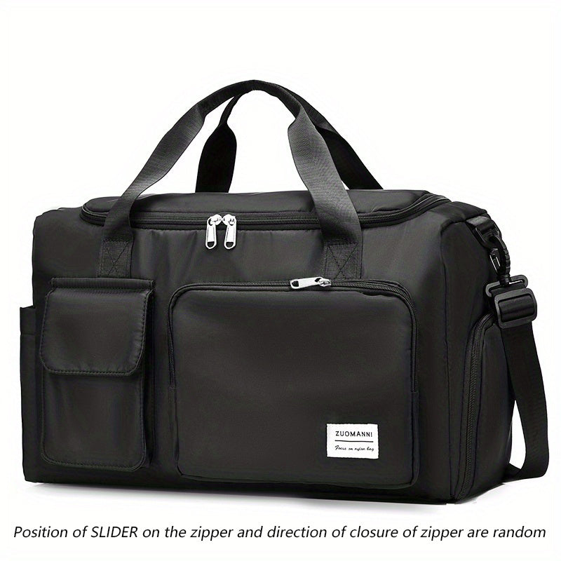 Large Capacity Nylon Travel Duffle Bag with Shoe Compartment | Gym & Weekender Bag