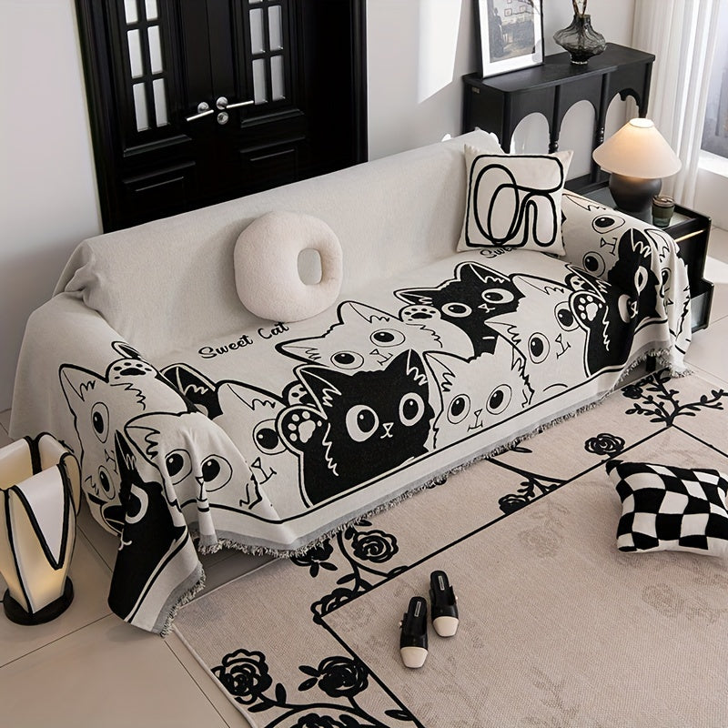 Quilted Chenille Sofa Cover - Couch Protector Slipcover All Seasons