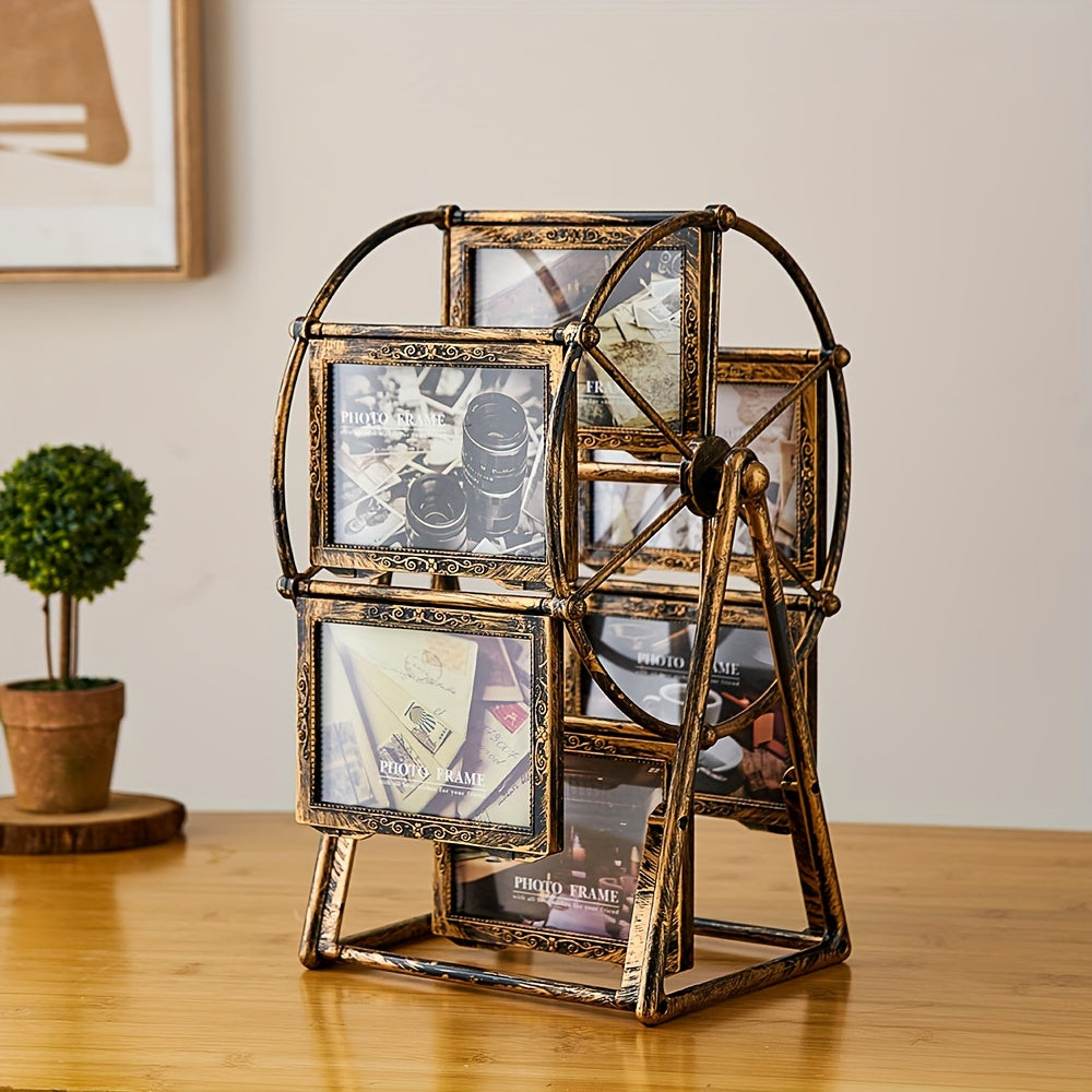 Vintage Oblong Picture Frame - Tabletop Photo Display | Vertical Orientation