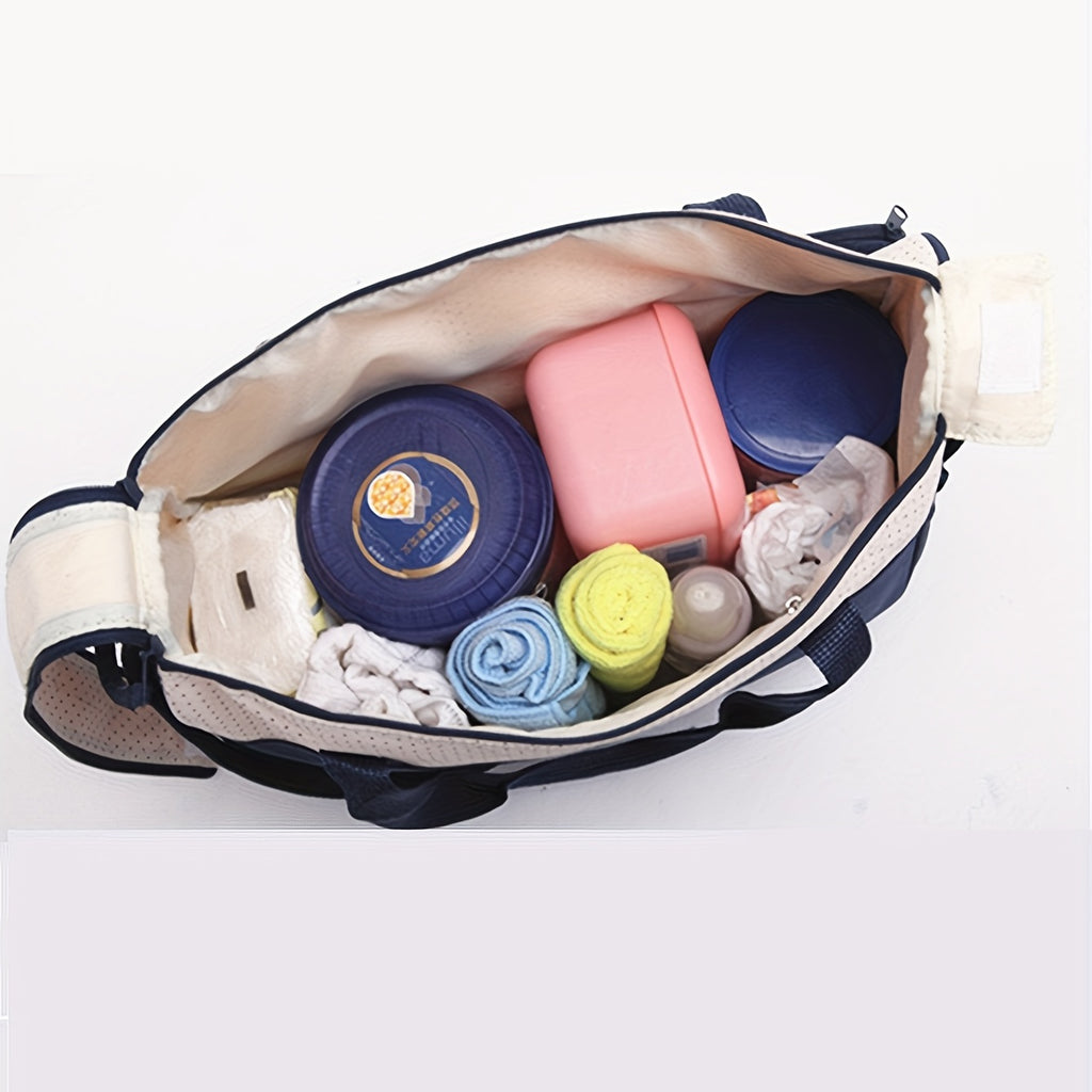 Hot Selling Fashion Crossbody High Quality Diaper Bag Set of Five Multifunctional Large Capacity Mommy Bags Single Shoulder Handbag with Changing Pouch