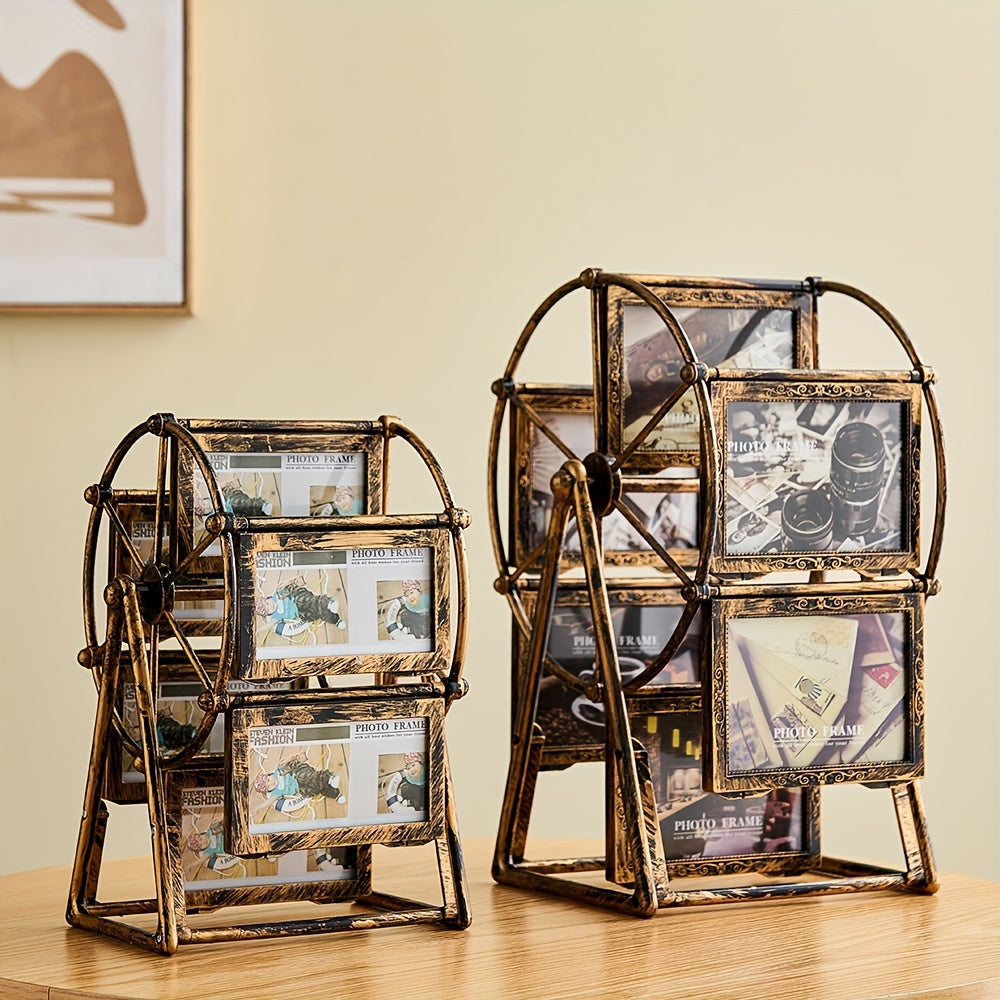 Vintage Oblong Picture Frame - Tabletop Photo Display | Vertical Orientation