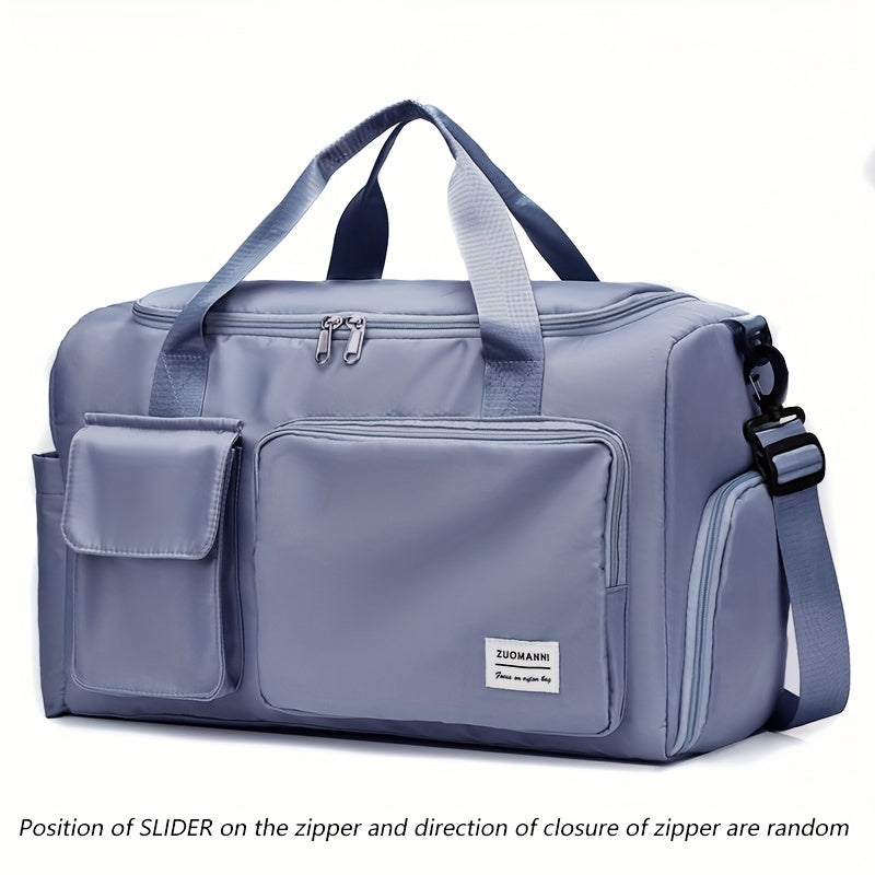 Large Capacity Nylon Travel Duffle Bag with Shoe Compartment | Gym & Weekender Bag
