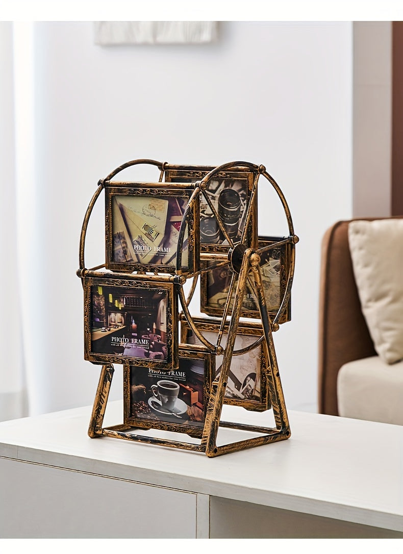 Vintage Oblong Picture Frame - Tabletop Photo Display | Vertical Orientation