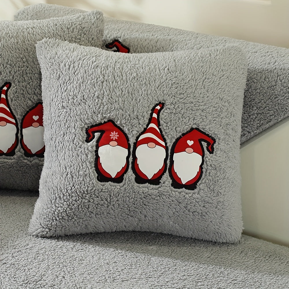 Christmas Decorations Sherpa Fleece Sofa Cover - Thickened Warmly, Soft Plush Fabric, Living Room Sofa Couch Protector, Cozy Winter Home Decor
