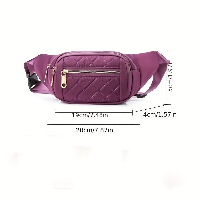 Lightweight Nylon Crossbody Bag | Adjustable Waist & Chest Bag for Party & Casual Wear