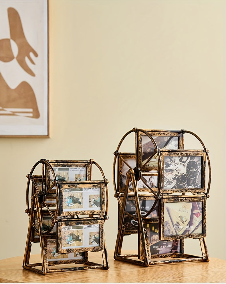 Vintage Oblong Picture Frame - Tabletop Photo Display | Vertical Orientation