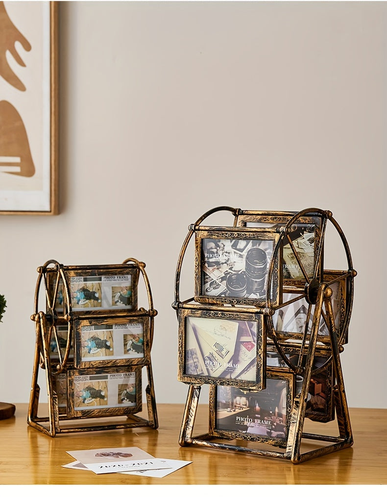 Vintage Oblong Picture Frame - Tabletop Photo Display | Vertical Orientation