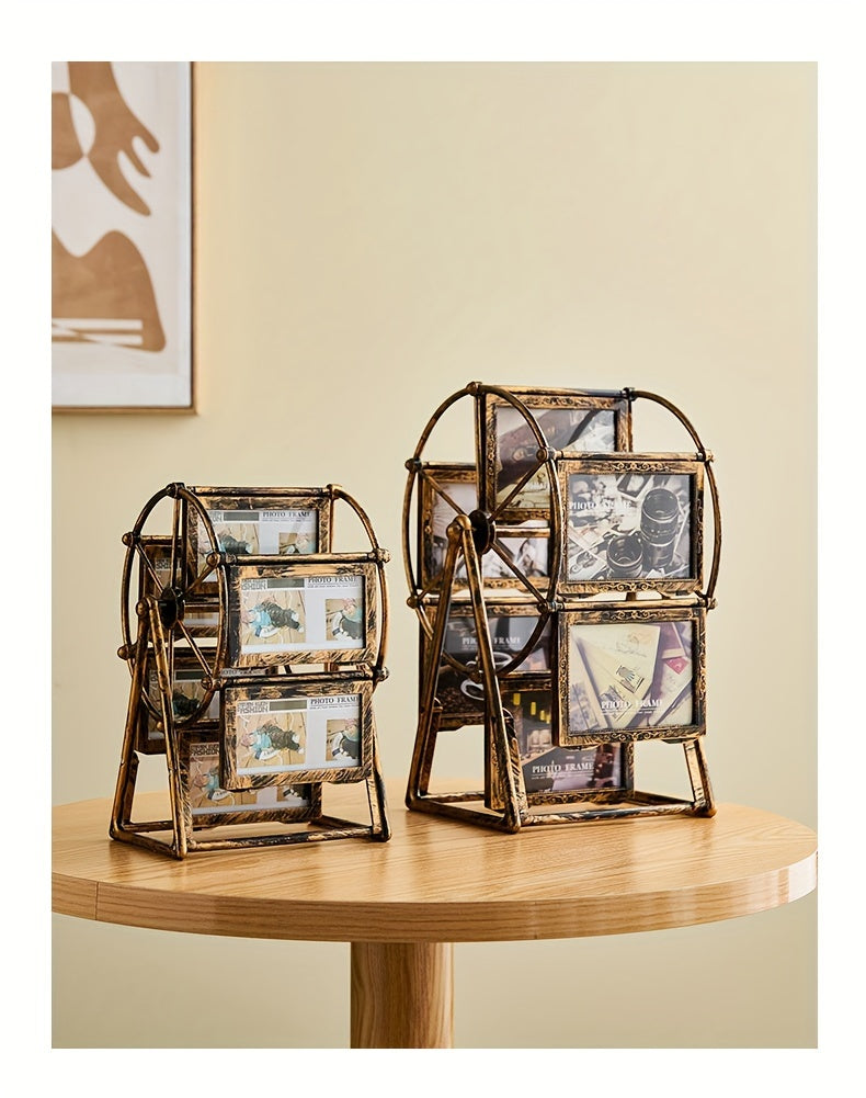 Vintage Oblong Picture Frame - Tabletop Photo Display | Vertical Orientation