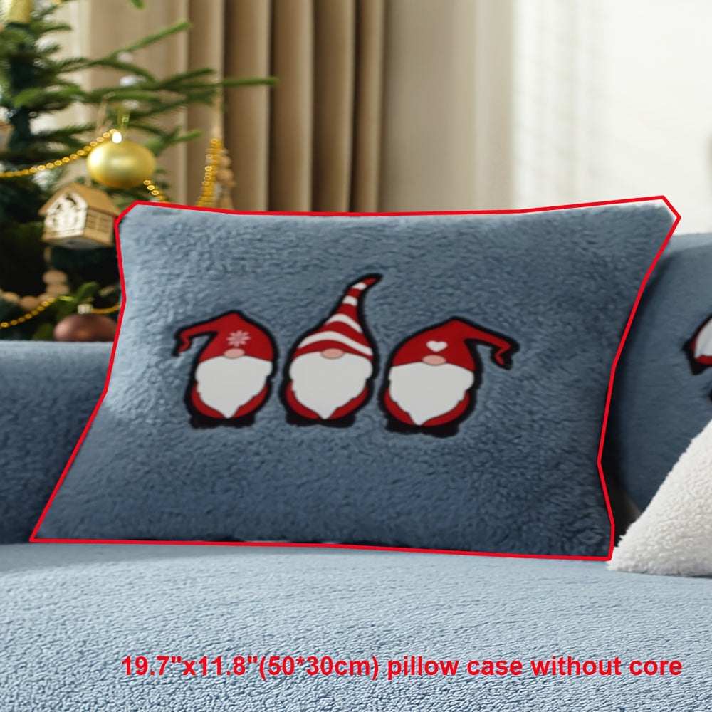 Christmas Decorations Sherpa Fleece Sofa Cover - Thickened Warmly, Soft Plush Fabric, Living Room Sofa Couch Protector, Cozy Winter Home Decor