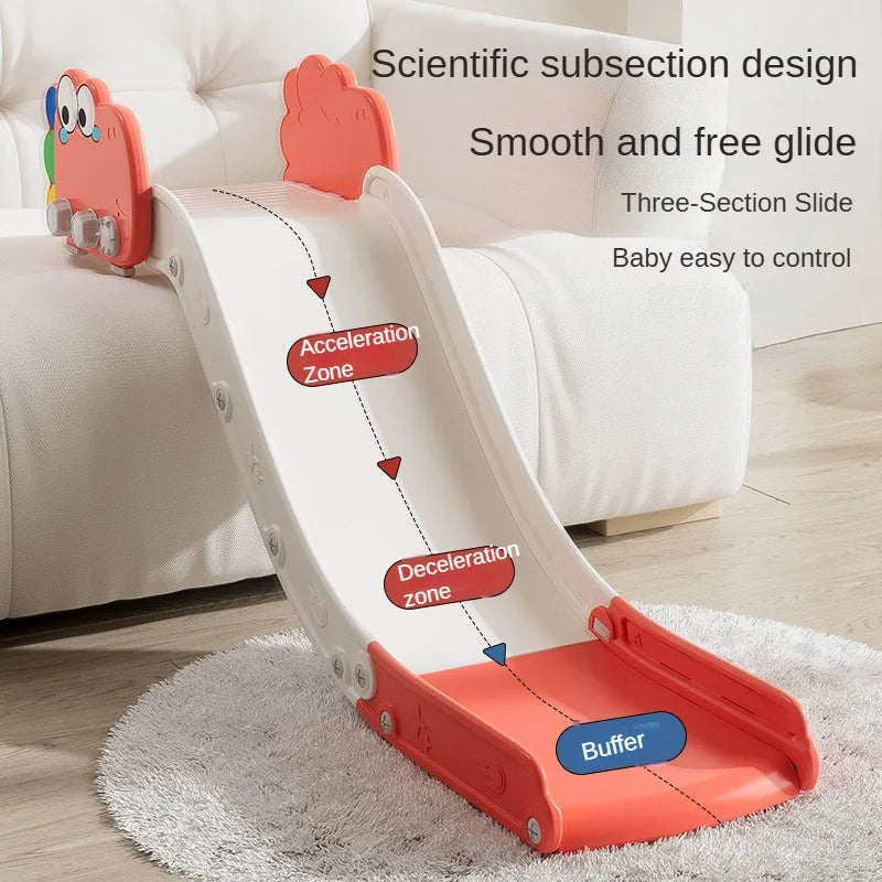 Kids Slide for Toddlers Ages 1-6 - 155cm Indoor/Outdoor Climber Playset with Anti-Slip Base