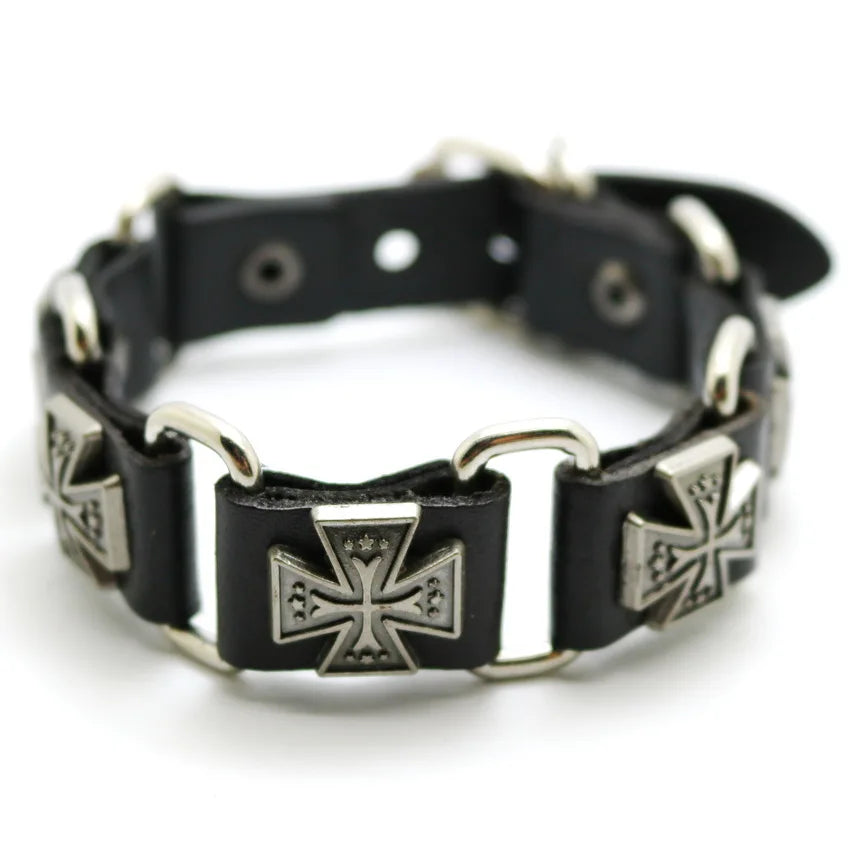 New Accessories For Men And Women  Retro Casual leather Bracelet Men Fashion Punk Bracelet Bracelet