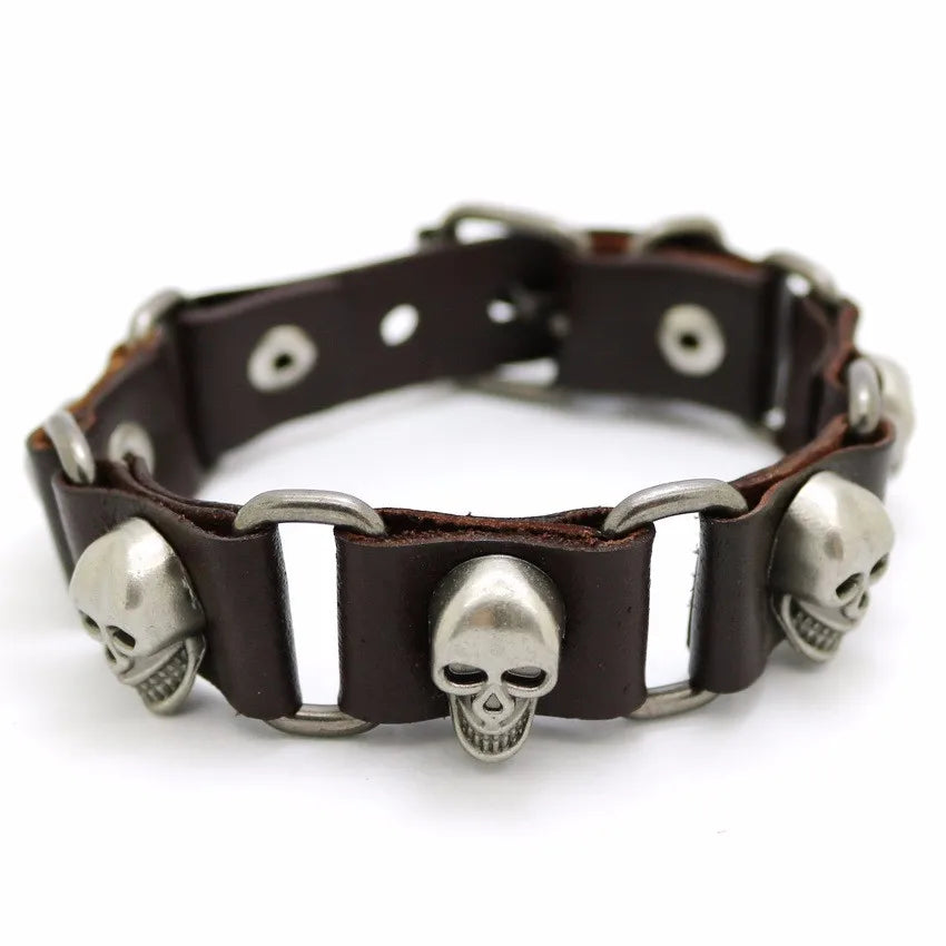 New Accessories For Men And Women  Retro Casual leather Bracelet Men Fashion Punk Bracelet Bracelet