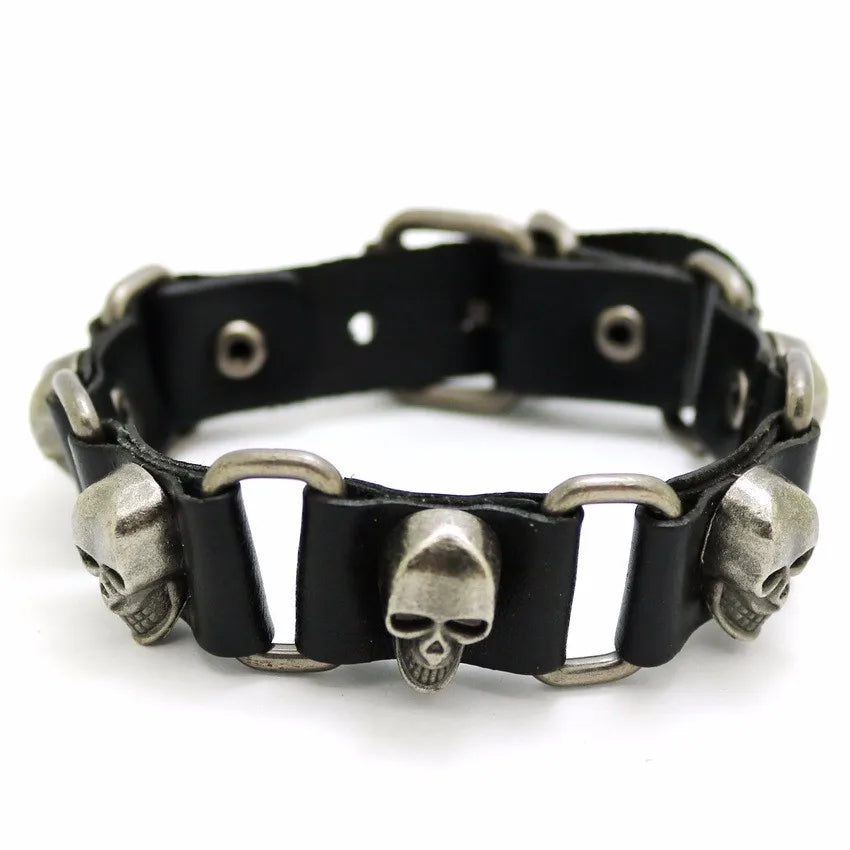 New Accessories For Men And Women  Retro Casual leather Bracelet Men Fashion Punk Bracelet Bracelet