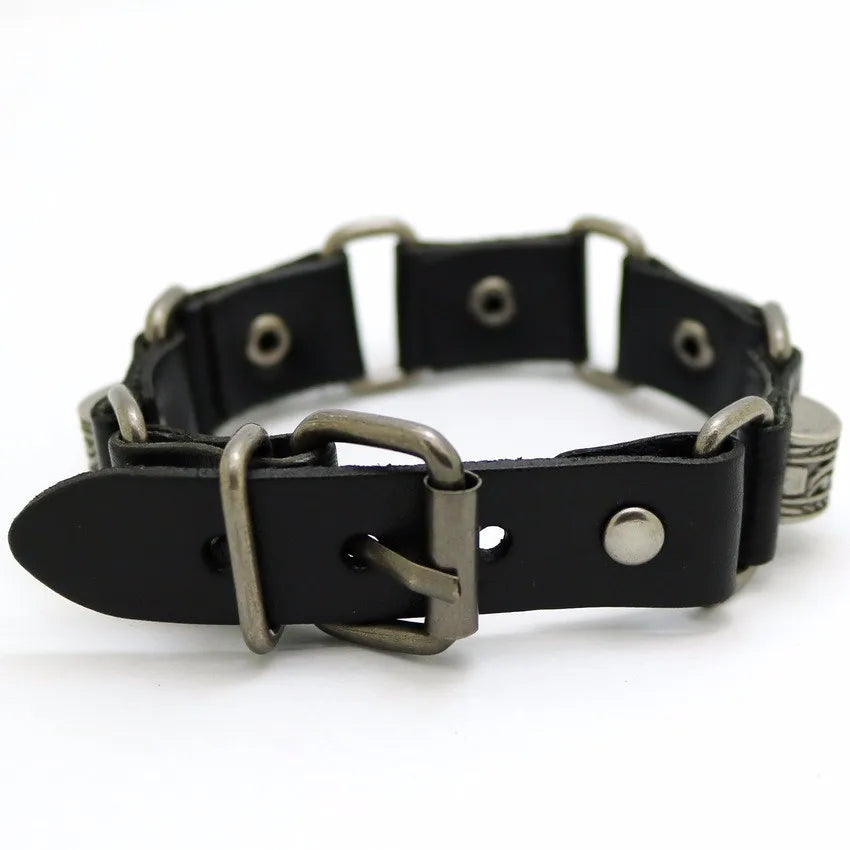 New Accessories For Men And Women  Retro Casual leather Bracelet Men Fashion Punk Bracelet Bracelet