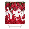 Waterproof Shower Curtain with 12 Hooks - Modern Digital Print Polyester Bathroom Curtain