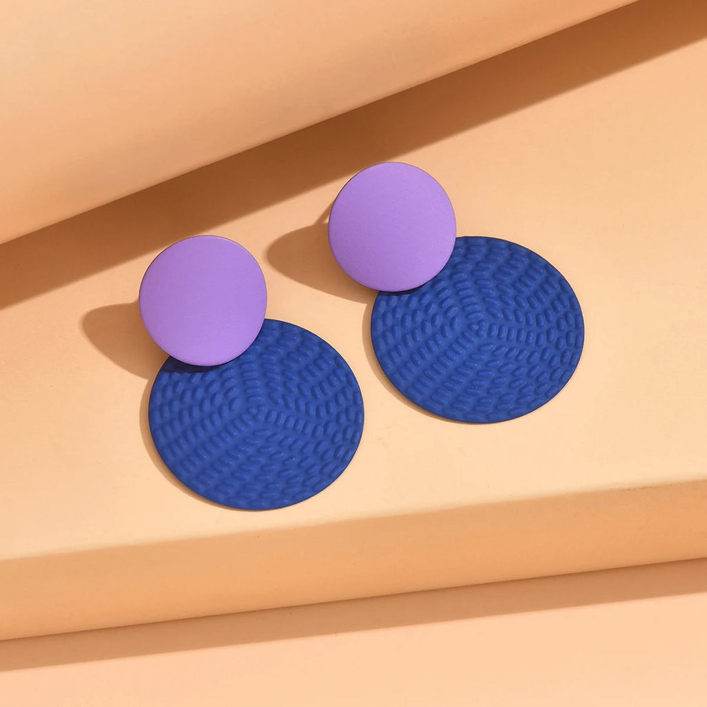 Earrings For Women Bohemian Y2K Contrasting Round Earrings Irregular Wedding Party Gifts