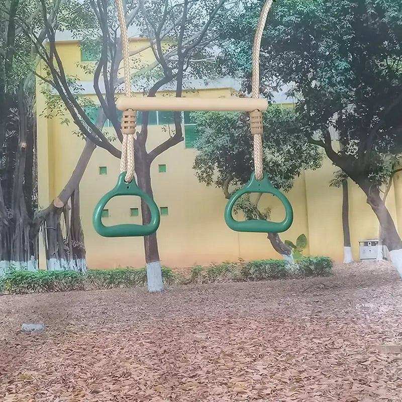 Swing Bar Gym Equipment 150kg Capacity | Indoor Outdoor Monkey Bar Rings for Kids & Adults