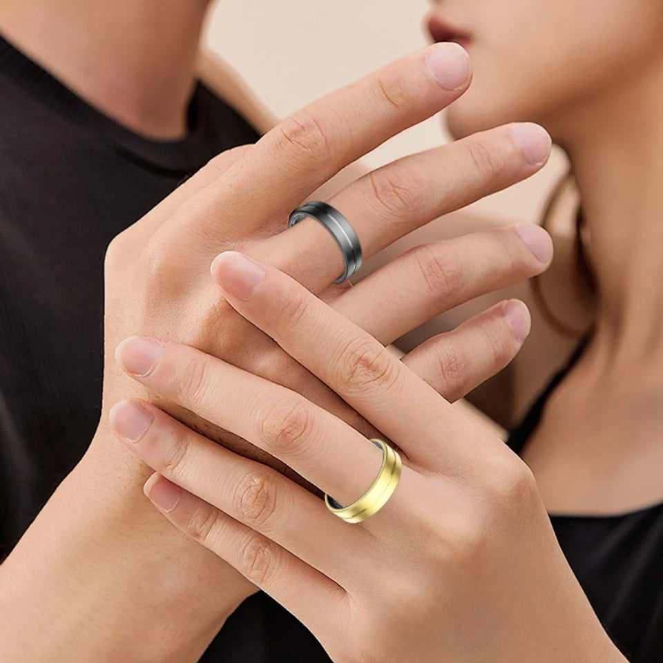 Smart Fitness Ring - Health Monitor with Heart Rate, Blood Pressure & Sleep Tracking