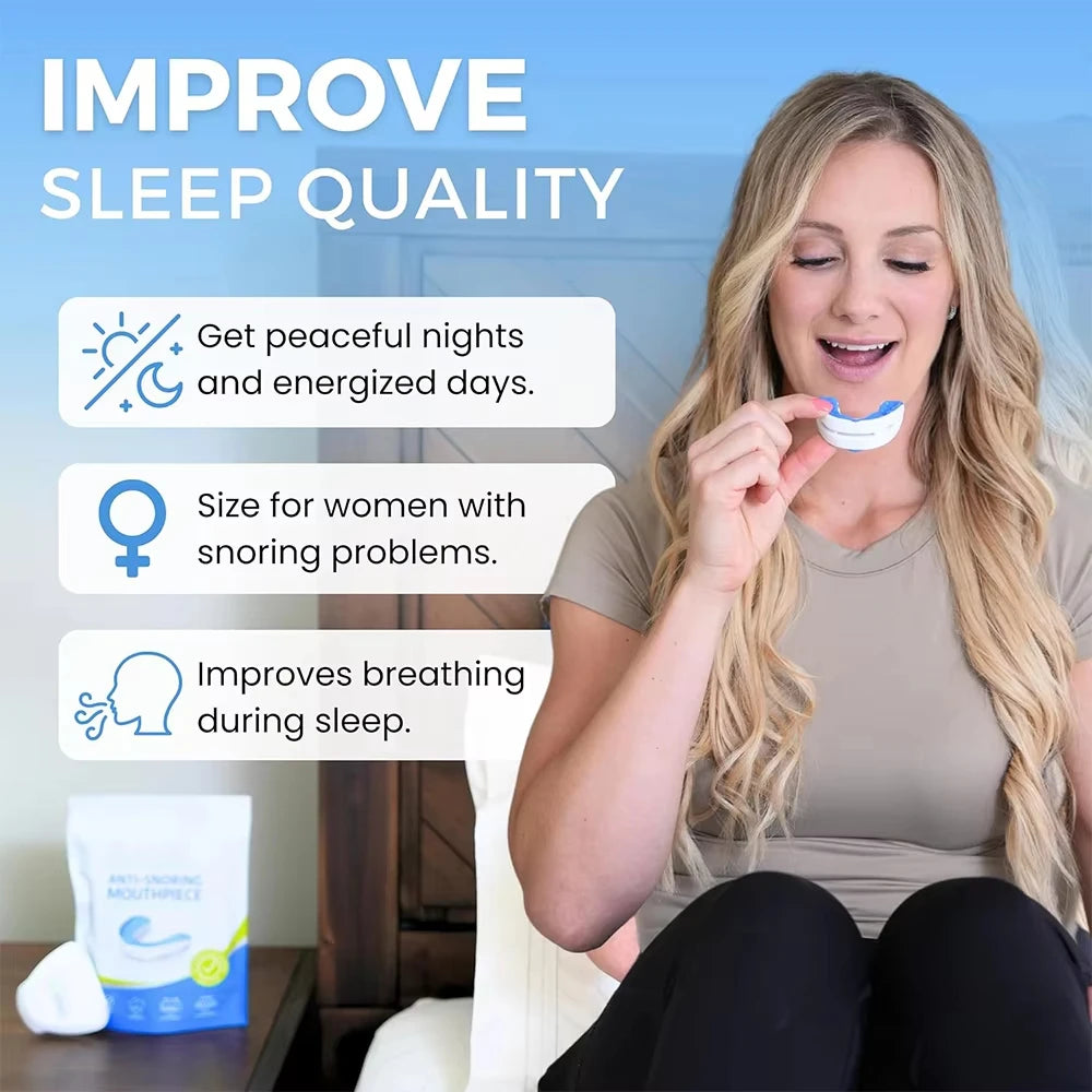 Anti Snoring Mouth Guard Adjustable Anti-Snoring Mouthpiece Sleeping Devices Bruxism Snoring Stopper Improve Sleep Mouthpiece