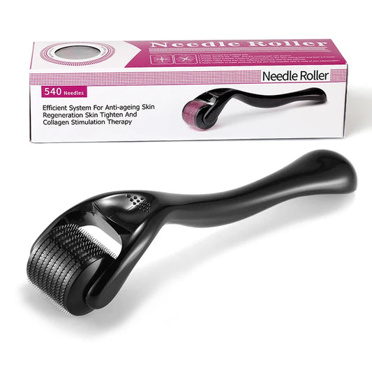 Derma Roller Microneedle Roller for Face and Beard Microneedling Roller for Women Men Micro Needle Roller for Scalp Derma Stamp