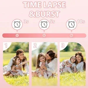 kids camera instant print 1080P Portable Kids Camera with  32GB Card3 and Rolls Photo Paper , Perfect Gift for Toddlers