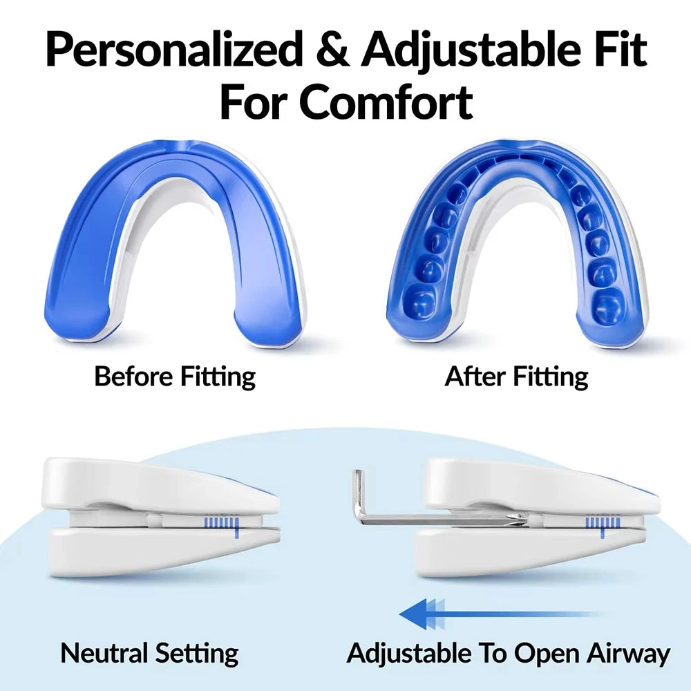Anti Snoring Mouth Guard Adjustable Anti-Snoring Mouthpiece Sleeping Devices Bruxism Snoring Stopper Improve Sleep Mouthpiece