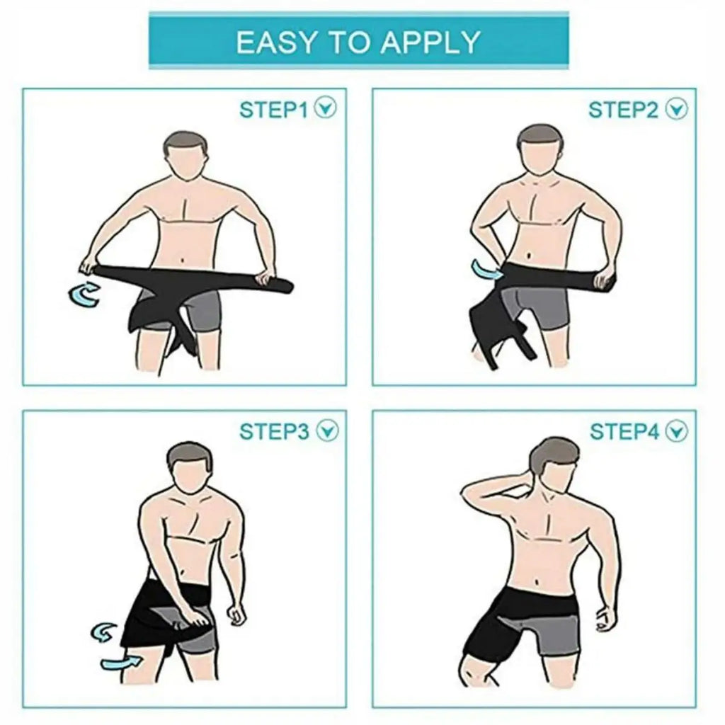 Hip Brace Thigh Compression Sleeve, Hamstring & Groin Compression Support Wrap for Hip Pain Relief, Sciatica, Quad Muscle Strains