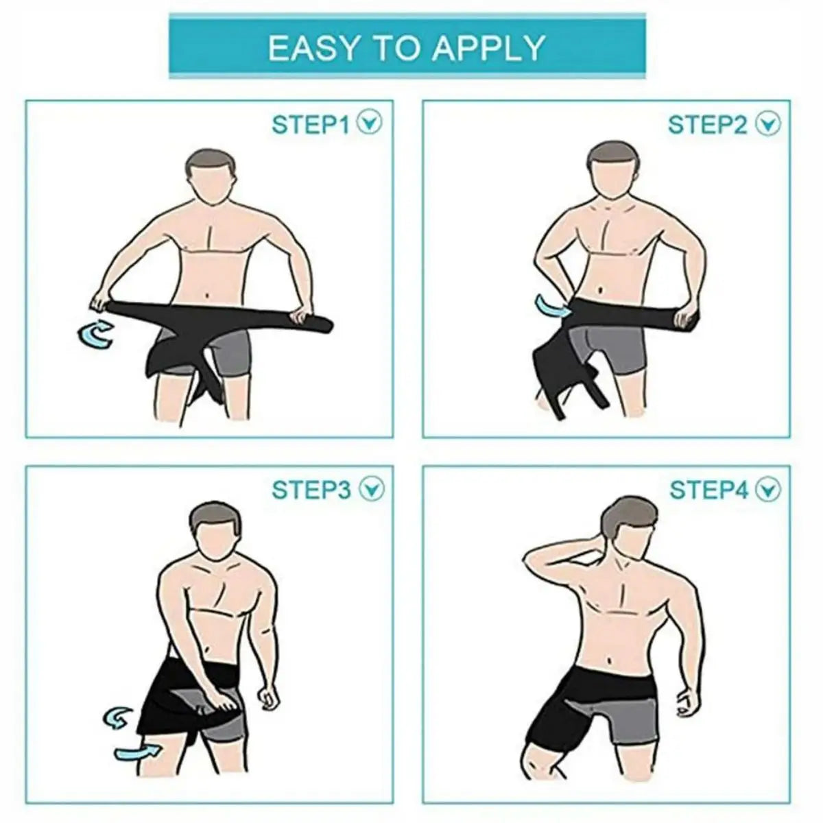 Hip Brace Thigh Compression Sleeve, Hamstring & Groin Compression Support Wrap for Hip Pain Relief, Sciatica, Quad Muscle Strains