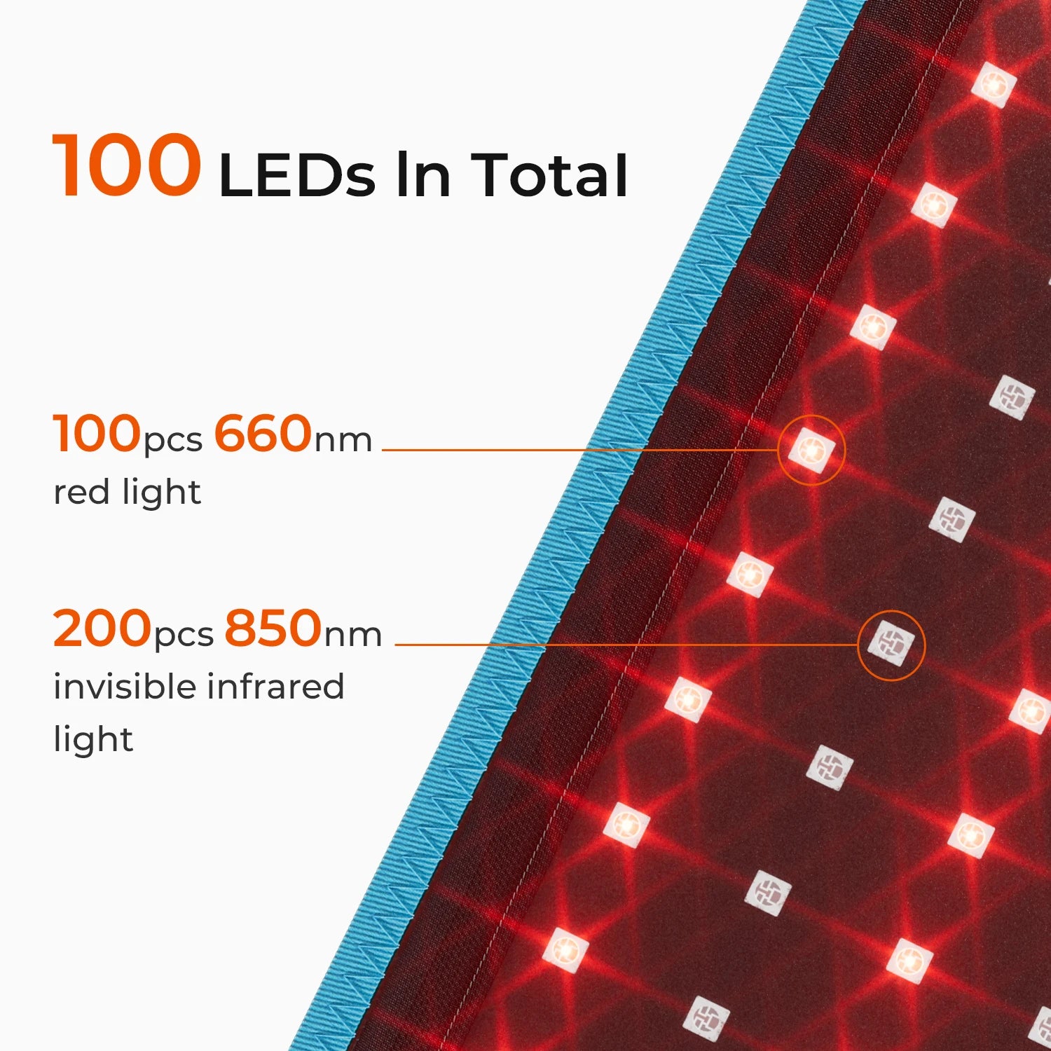 Red Light Health Care Belt  100 LED Infrared Lamp Red Light Therapy Massage Machine For Body Belt Back Waist Heating