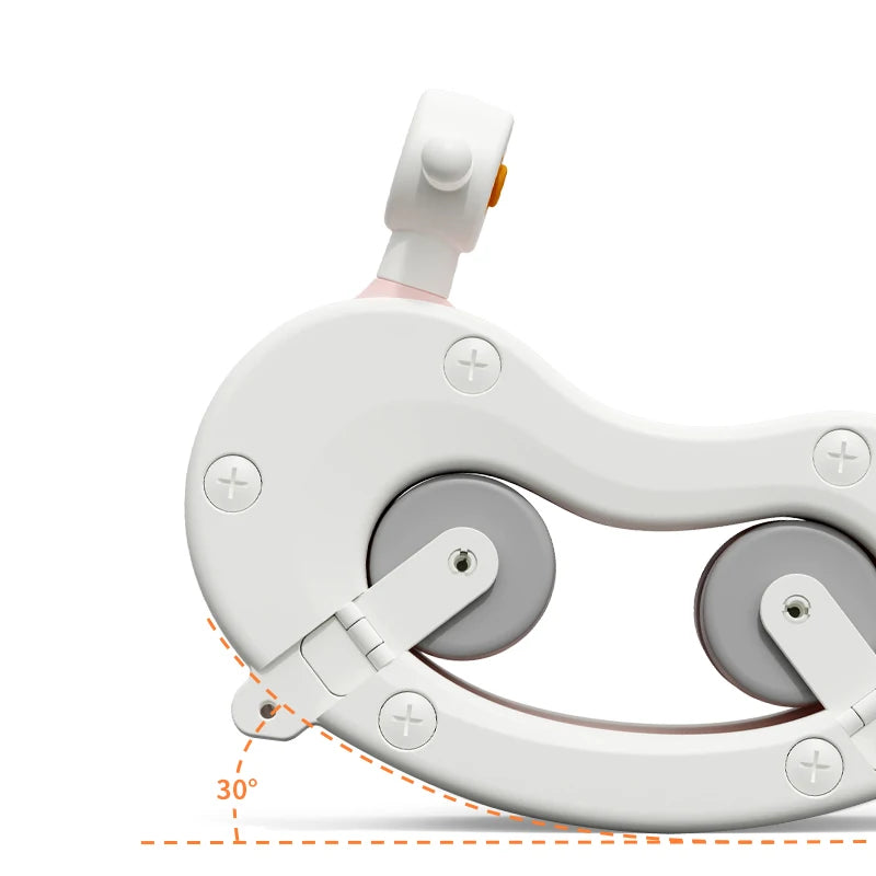 Ride-On Rocking Horse Car - Interactive Balance & Coordination Toy with Steerable Wheels for Kids 3+