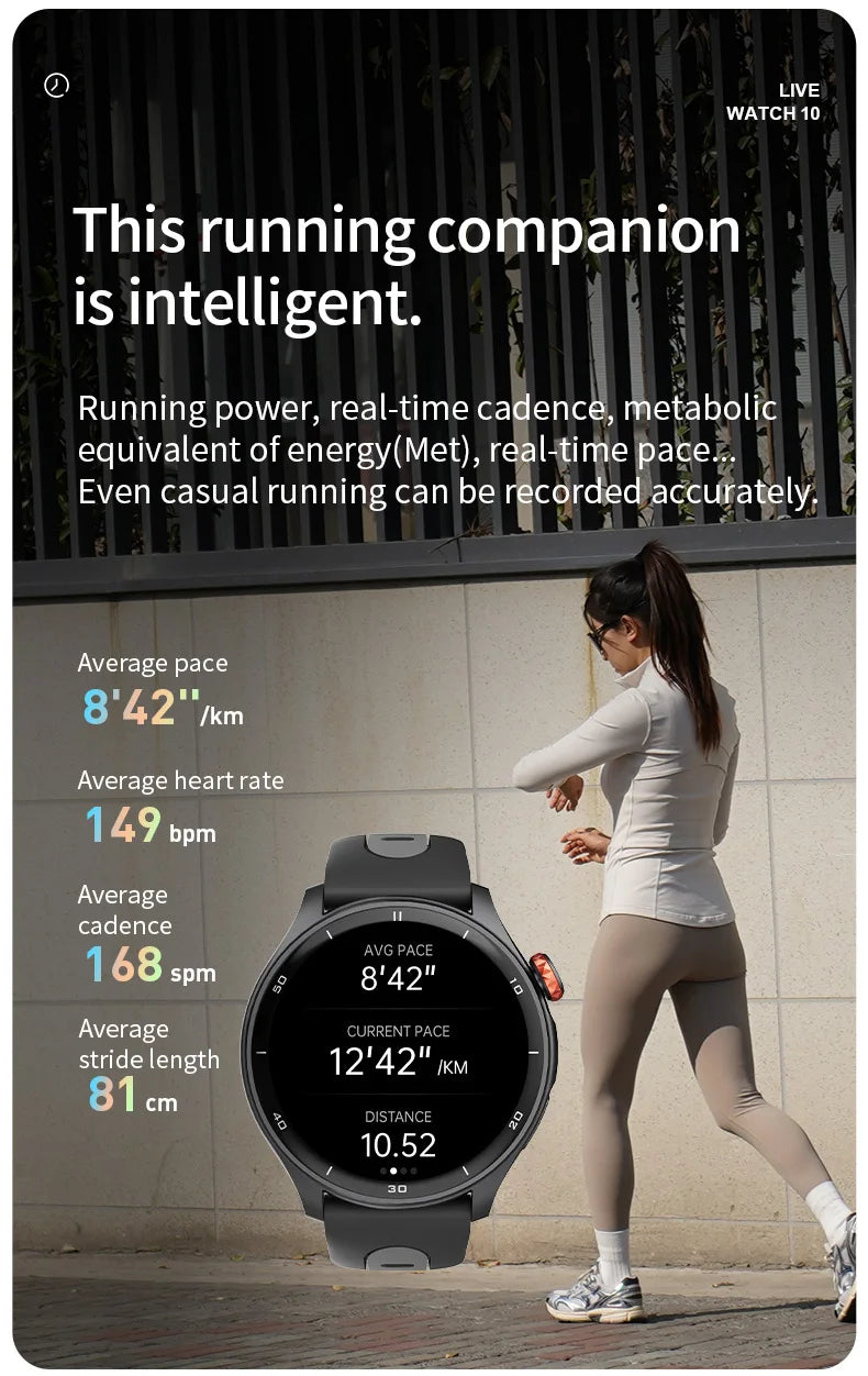 GPS Fitness Tracking Sports Watch - 50+ Workout Modes for Swimming, Running & More