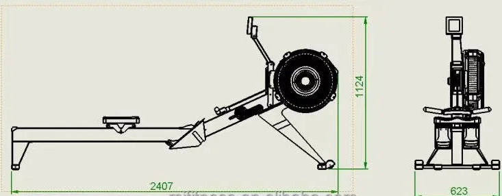 Commercial Rowing Machine - Full Body Strength Training Equipment