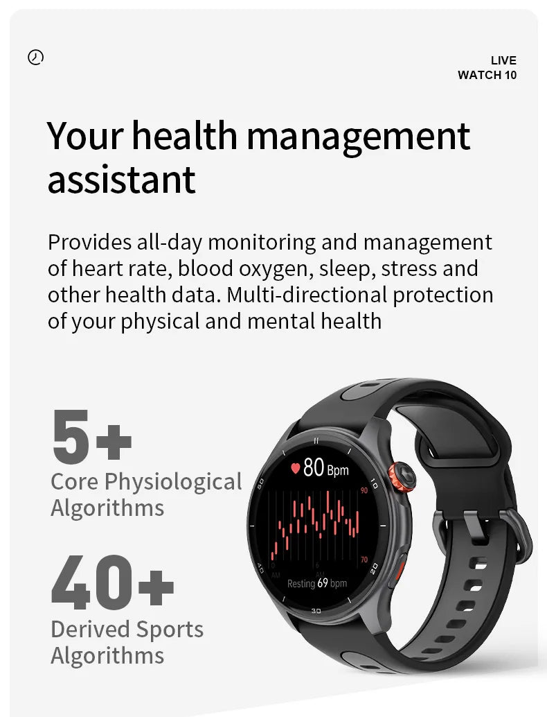 GPS Fitness Tracking Sports Watch - 50+ Workout Modes for Swimming, Running & More