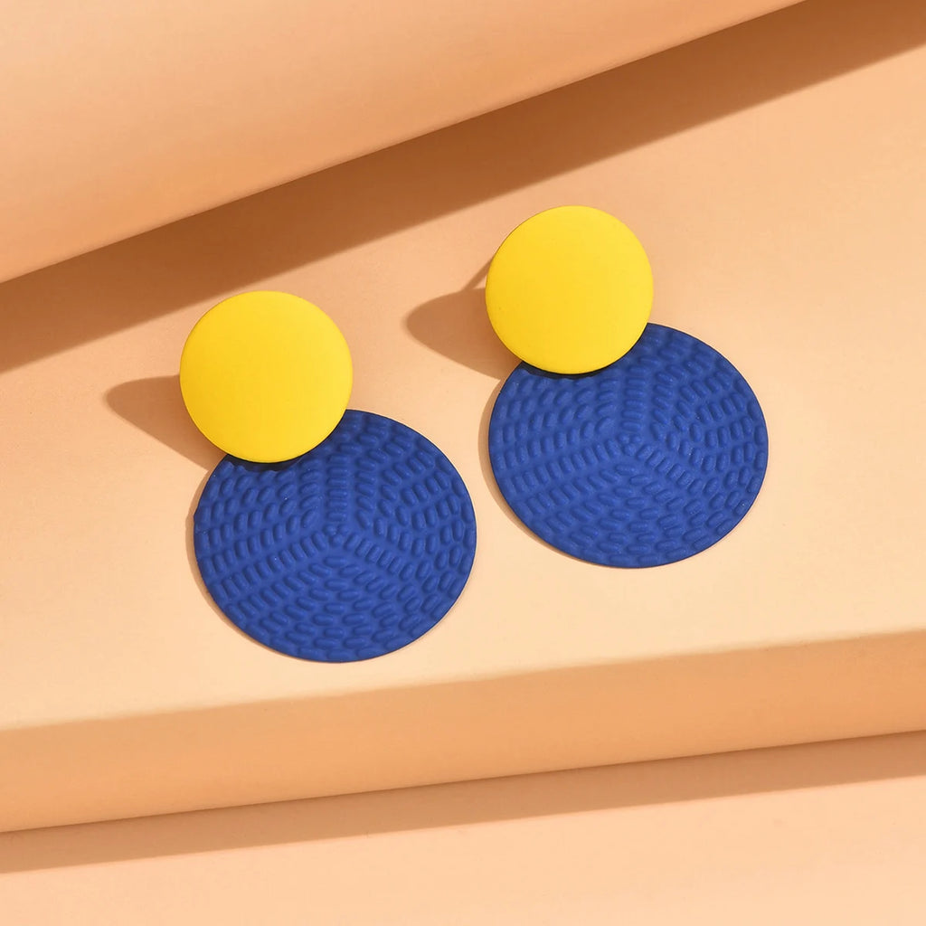 Earrings For Women Bohemian Y2K Contrasting Round Earrings Irregular Wedding Party Gifts