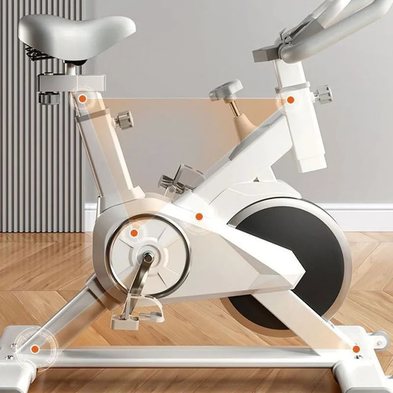 Exercise Spin Bike - 6KG Flywheel Indoor Cycling Bike with Screen & Bluetooth