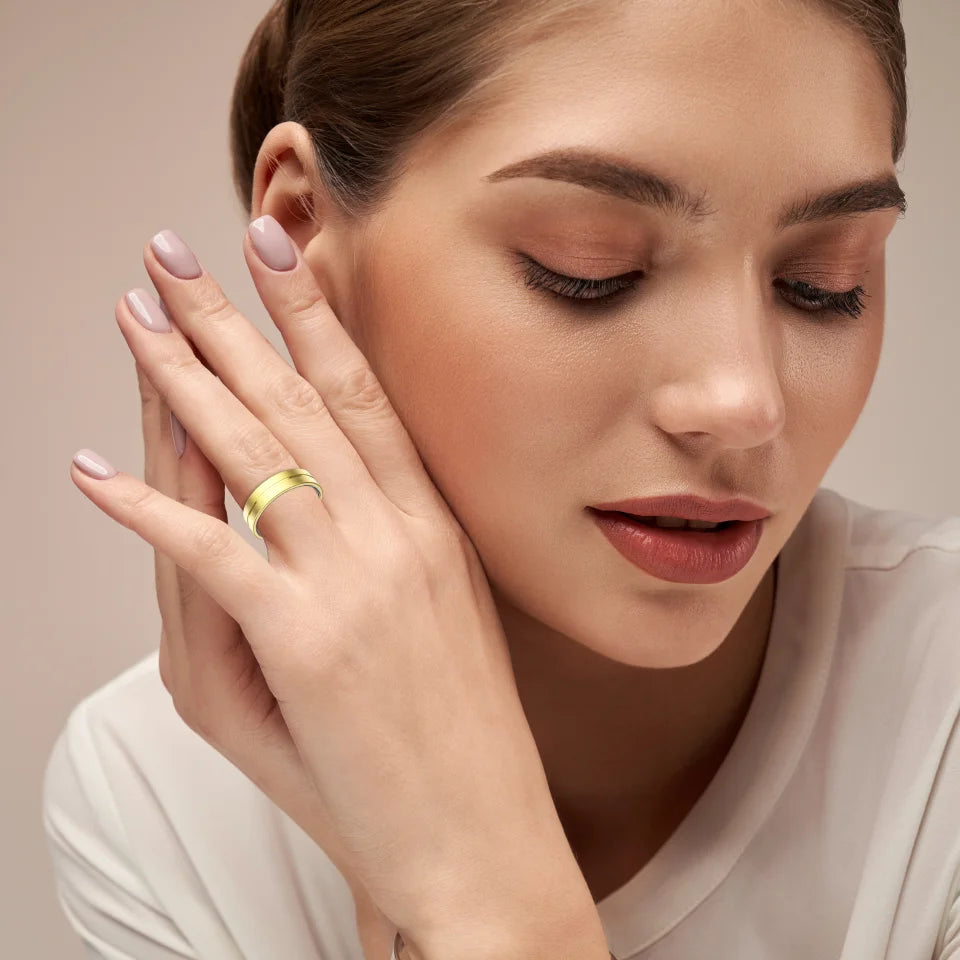 Smart Fitness Ring - Health Monitor with Heart Rate, Blood Pressure & Sleep Tracking