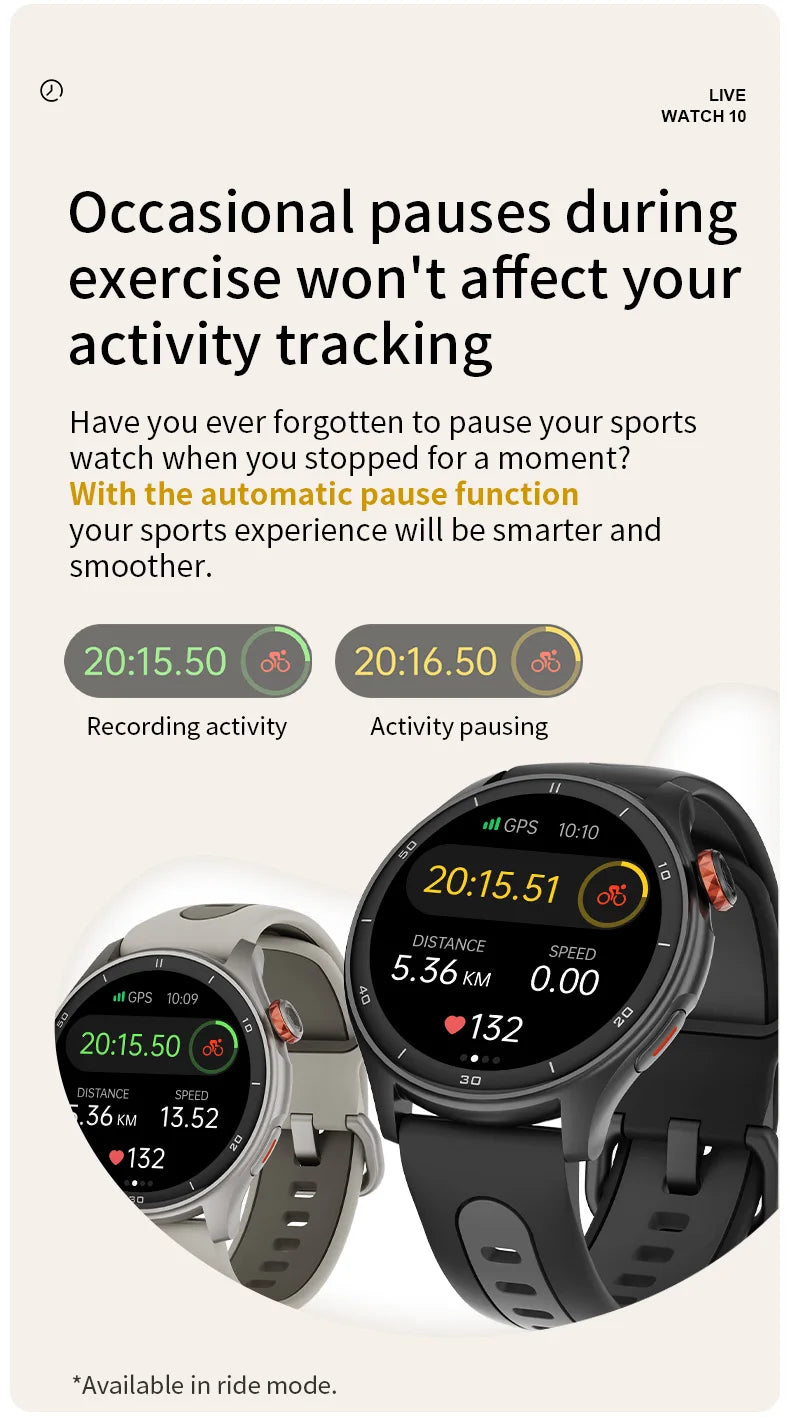 GPS Fitness Tracking Sports Watch - 50+ Workout Modes for Swimming, Running & More