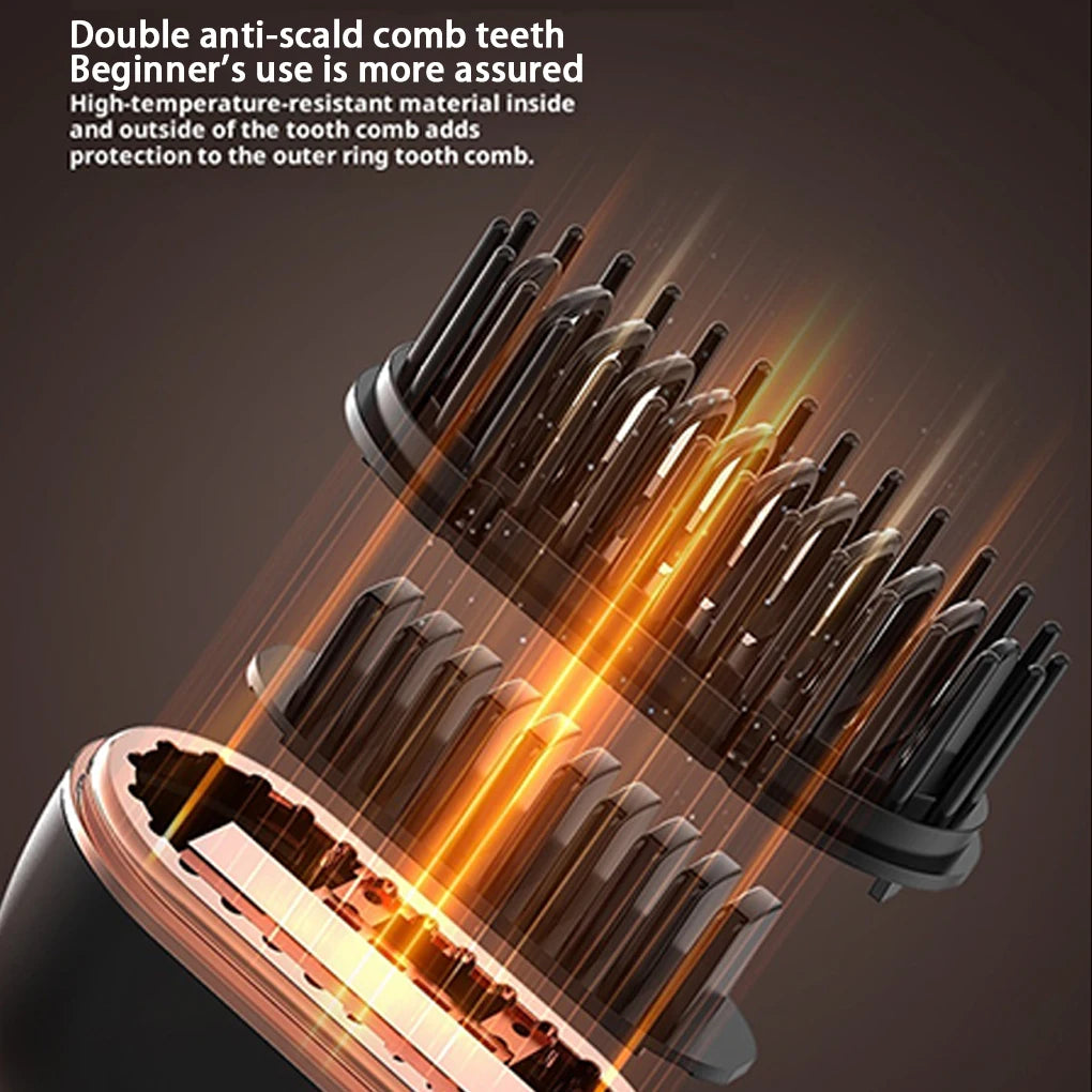 Mini Cordless Hair Straightening Brush - Portable Rechargeable Styling Tool