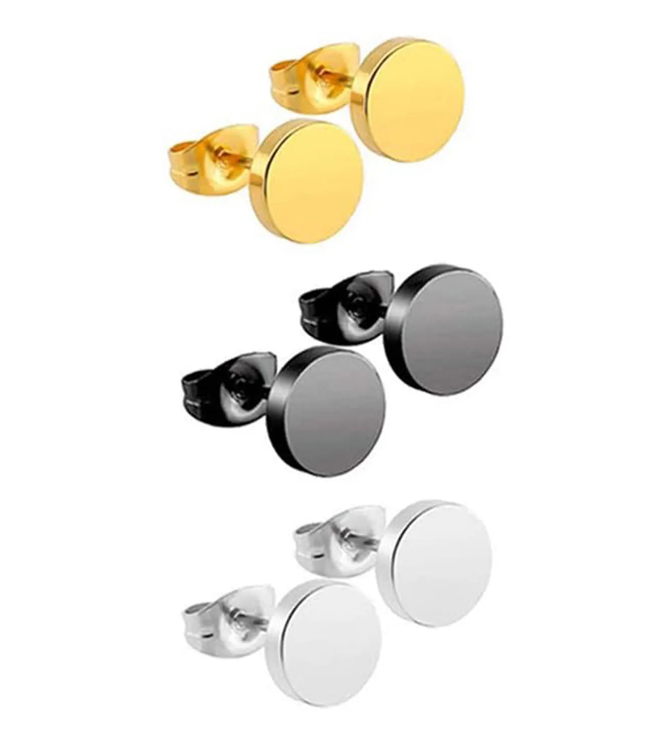 18 Pairs Earrings for Men: Stainless Steel Mens Earrings Stud Cross Dangle Hoop Earrings Set Jewelry Gift for Men Women