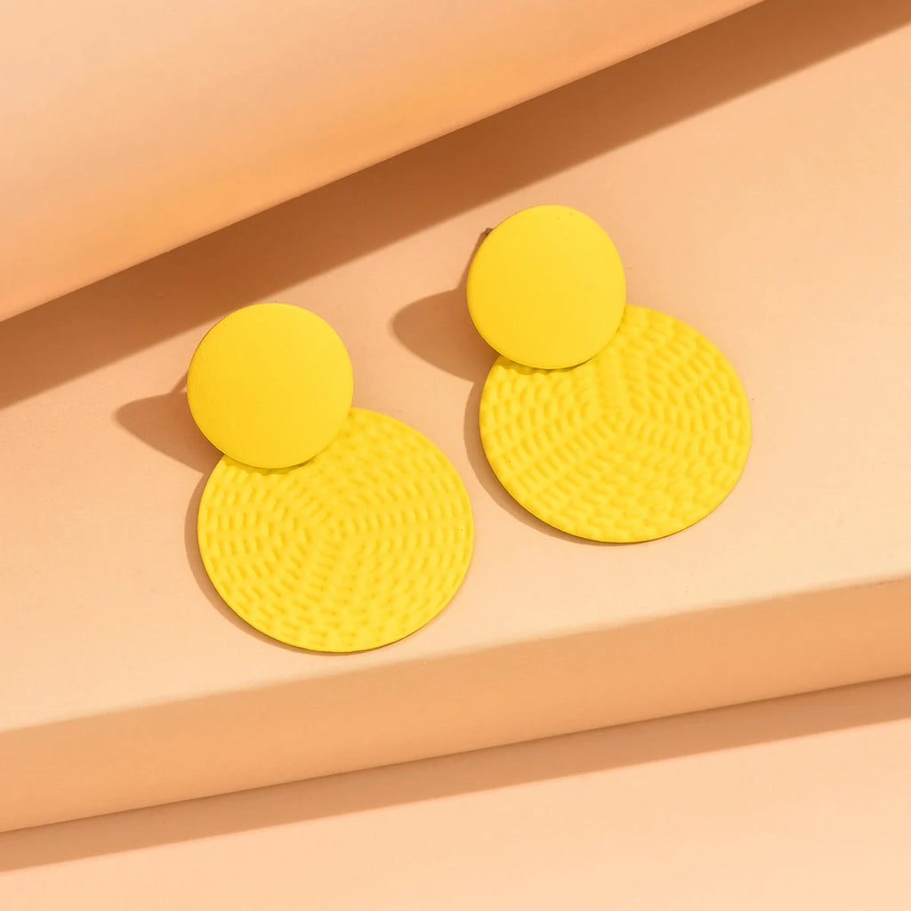 Earrings For Women Bohemian Y2K Contrasting Round Earrings Irregular Wedding Party Gifts