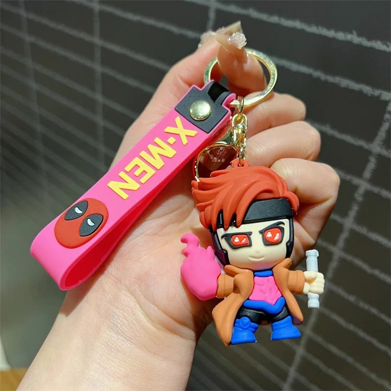 Creative cartoon X-Men keychain tide cool Wolf Storm female key chain men and women's bags accessories small gifts