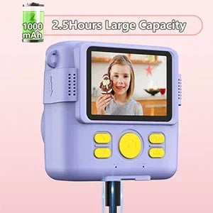 kids camera instant print 1080P Portable Kids Camera with  32GB Card3 and Rolls Photo Paper , Perfect Gift for Toddlers