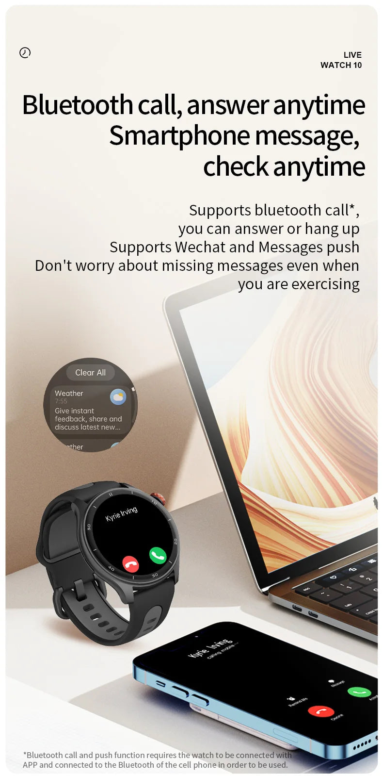 GPS Fitness Tracking Sports Watch - 50+ Workout Modes for Swimming, Running & More