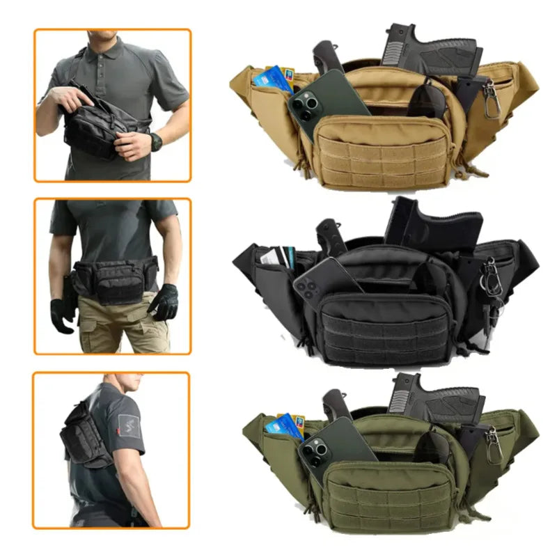 Motorcycle Waist Pack for Hiking, Cycling & Outdoor Sports | Lightweight Travel Belt Bag
